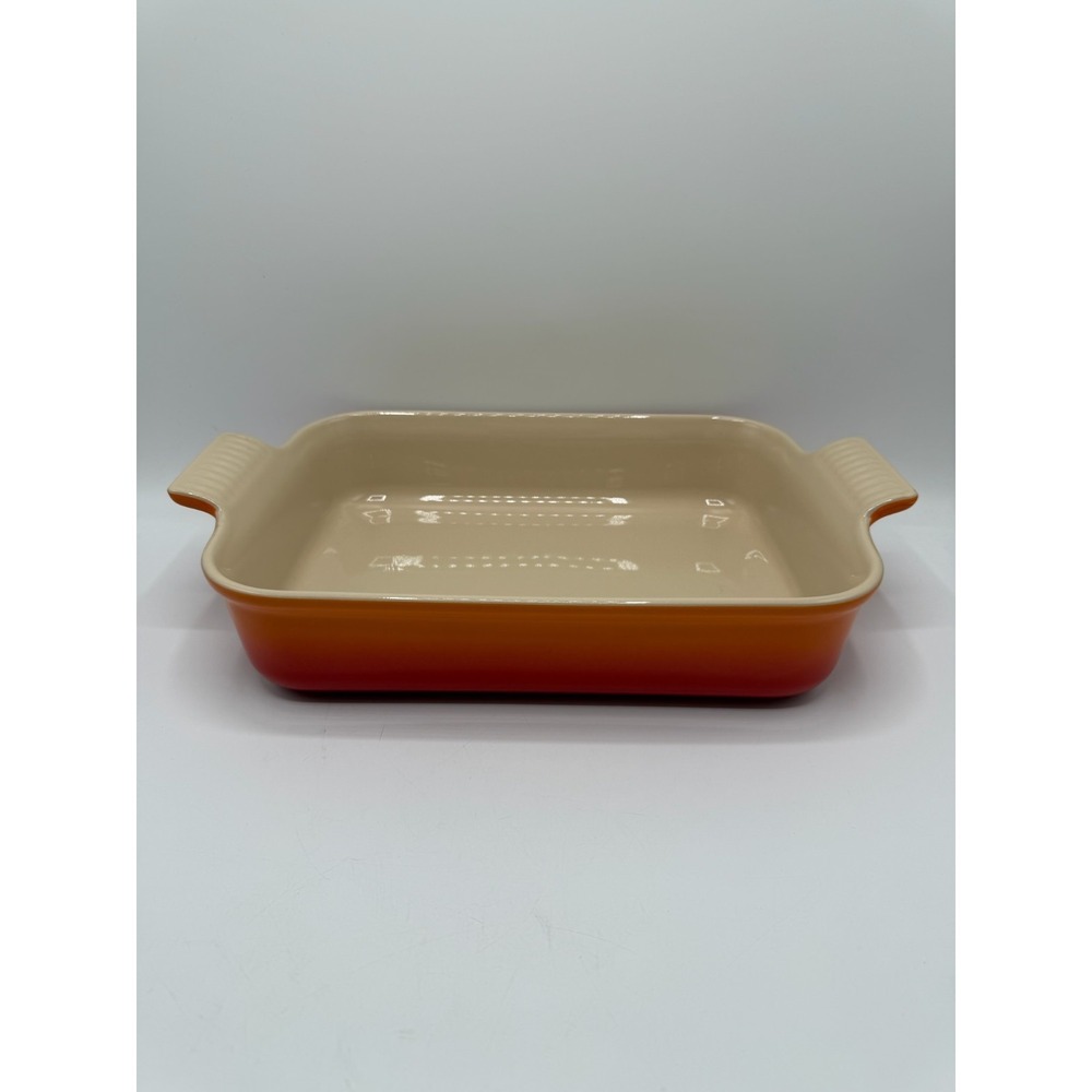 Le Creuset 10 in x 15.5 in Stoneware Rectangular Baking Dish Flame Orange